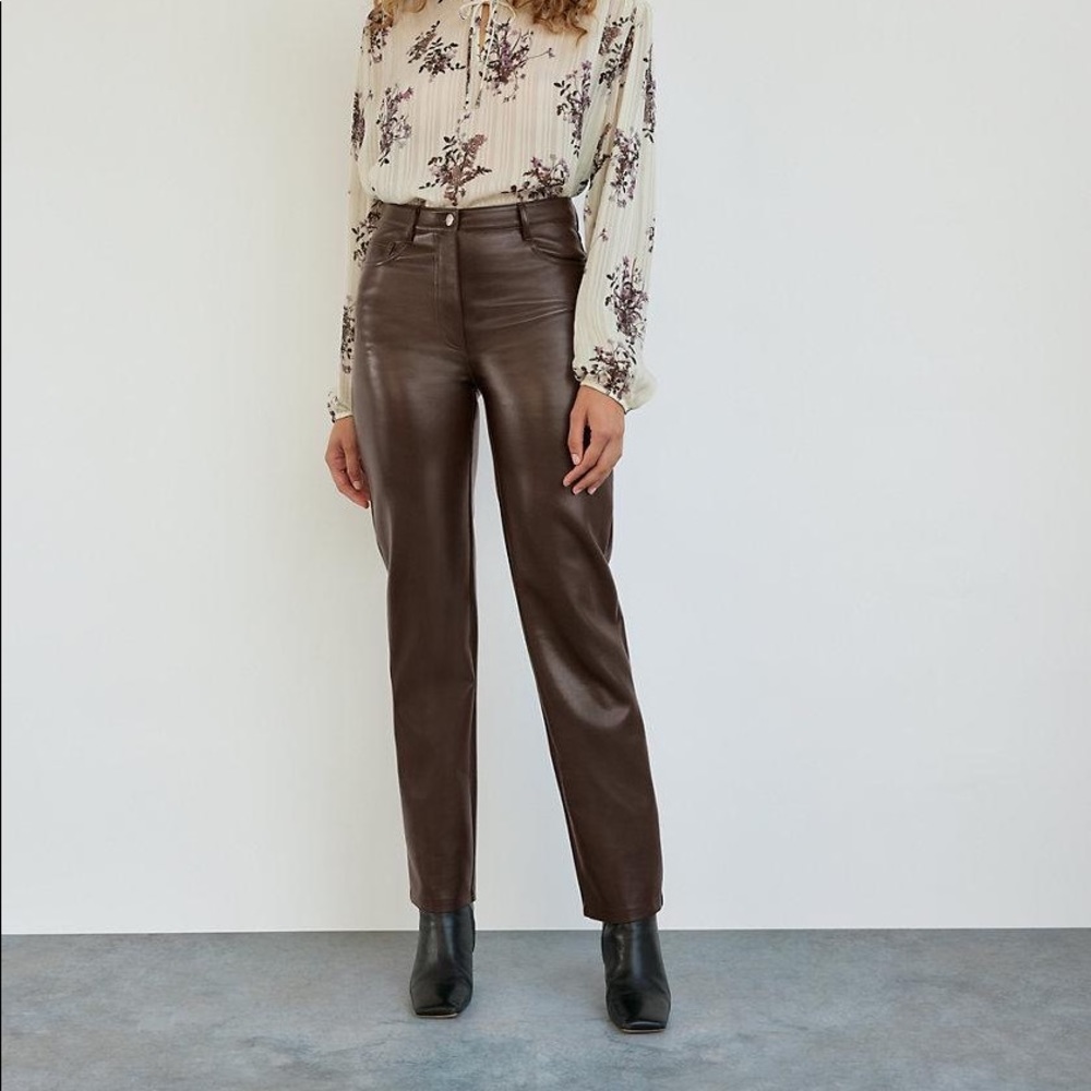 Melina Pants Short length size 0 rich mocha brown